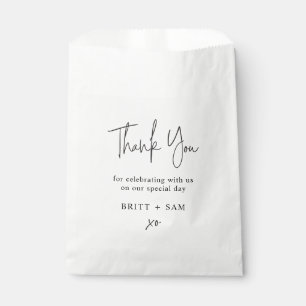 Minimalistische Hochzeit Danke, dass Sie ein handg Geschenktütchen