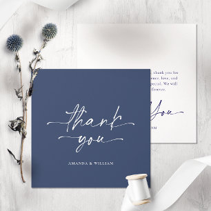 Minimalistische Hochzeit Dankeschön-Karte Dankeskarte