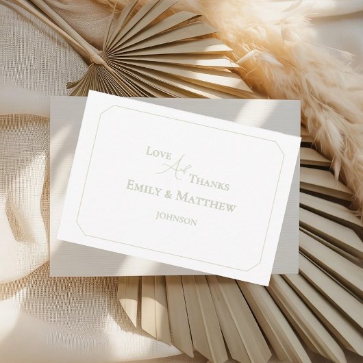 Minimalistische Hochzeit Dankeschön-Karte mit QR-C