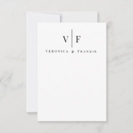 Minimalistische Hochzeit Dankeschön Karten