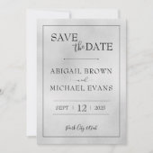 Minimalistische Hochzeit Datum speichern Save The Date (Vorderseite)