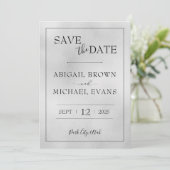 Minimalistische Hochzeit Datum speichern Save The Date (Stehend Vorderseite)