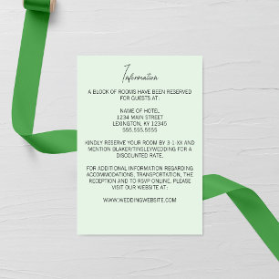 Minimalistische Hochzeit der Lily of the Valley Begleitkarte