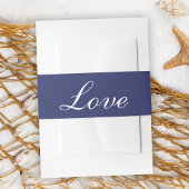 Minimalistische Hochzeit der Nautischen Liebe Einladungsbanderole