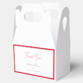 Minimalistische Hochzeit der Rotbrasse Geschenkschachtel (Geöffnet)