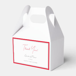 Minimalistische Hochzeit der Rotbrasse Geschenkschachtel