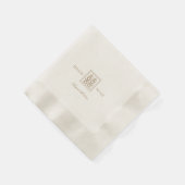 Minimalistische Hochzeit des modernen Chinesen Serviette (Ecke)