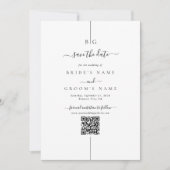 Minimalistische Hochzeit des modernen Fotos Save The Date (Vorderseite)