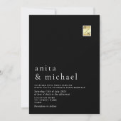 Minimalistische Hochzeit Einladung (Vorderseite)