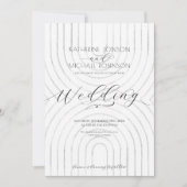 Minimalistische Hochzeit Einladung (Vorderseite)