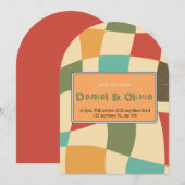 Minimalistische Hochzeit Einladung (Vorne/Hinten)