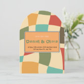 Minimalistische Hochzeit Einladung (Stehend Vorderseite)