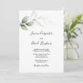 Minimalistische Hochzeit Einladung (Stehend Vorderseite)