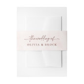 Minimalistische Hochzeit Einladungsbanderole (Vorderseite Beispiel)