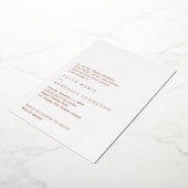 Minimalistische Hochzeit Folieneinladung (Gedreht)