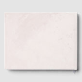 Minimalistische Hochzeit Gästebuch (Rückseite)