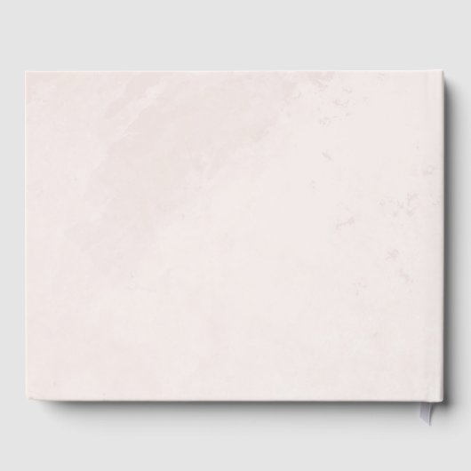 Minimalistische Hochzeit Gästebuch (Rückseite)