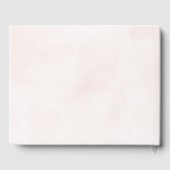Minimalistische Hochzeit Gästebuch (Rückseite)