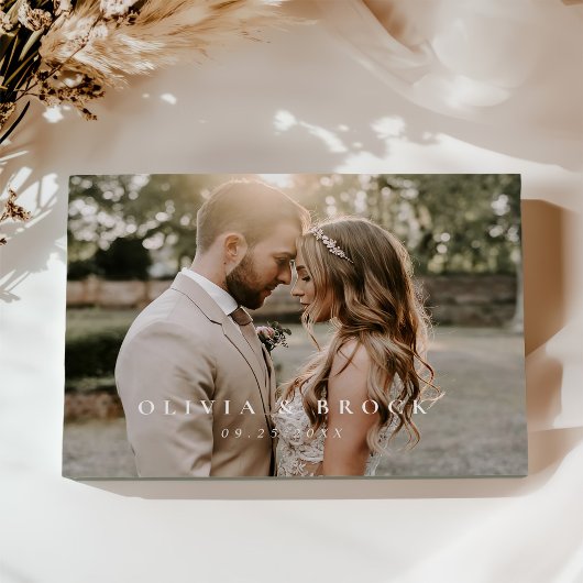 Minimalistische Hochzeit Gästebuch