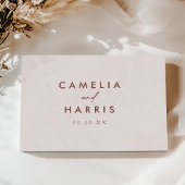 Minimalistische Hochzeit Gästebuch