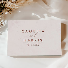 Minimalistische Hochzeit Gästebuch