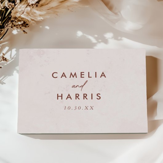 Minimalistische Hochzeit Gästebuch