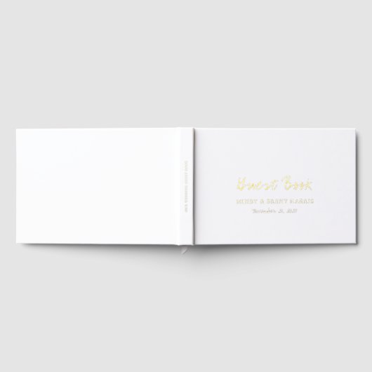 Minimalistische Hochzeit Gästebuch (Voll)