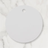 Minimalistische Hochzeit Geschenkanhänger (Rückseite)