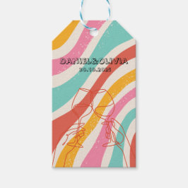 Minimalistische Hochzeit Geschenkanhänger