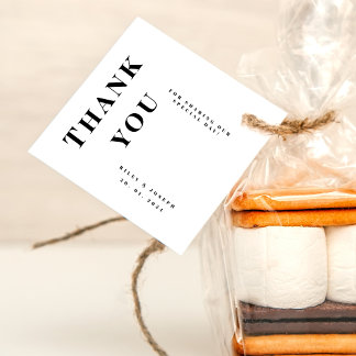 Minimalistische Hochzeit Geschenkanhänger