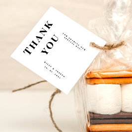 Minimalistische Hochzeit Geschenkanhänger