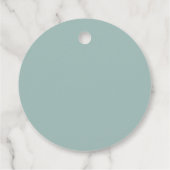 Minimalistische Hochzeit Geschenkanhänger (Rückseite)
