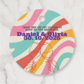 Minimalistische Hochzeit Geschenkanhänger (Rückseite)