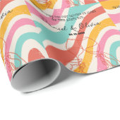 Minimalistische Hochzeit Geschenkpapier (Rolleneckpunkt)