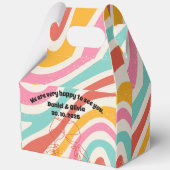 Minimalistische Hochzeit Geschenkschachtel (Rückseite)