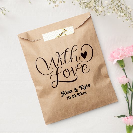 Minimalistische Hochzeit Geschenktütchen (Versiegelt)