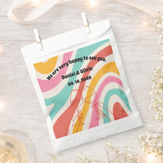 Minimalistische Hochzeit Geschenktütchen (Ausgeschnitten)