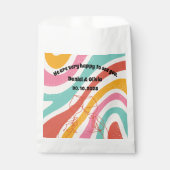 Minimalistische Hochzeit Geschenktütchen (Vorderseite)