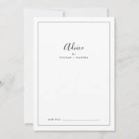 Minimalistische Hochzeit