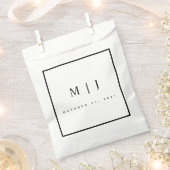 Minimalistische Hochzeit in Schwarz und Weiß Geschenktütchen (Ausgeschnitten)