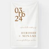 Minimalistische Hochzeit in Weiß Banner (Vertikal)