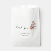 Minimalistische Hochzeit mit Dankeschön Gefallen T Geschenktütchen (Vorderseite)