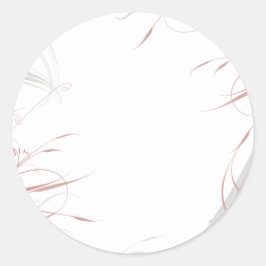 Minimalistische Hochzeit mit grauen und blauen Sch Runder Aufkleber