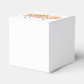 Minimalistische Hochzeit mit hübscher Wasserfarbe Geschenkschachtel (Rückseite)