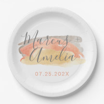 Minimalistische Hochzeit mit hübscher Wasserfarbe