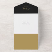 Minimalistische Hochzeit mit QR-Code All In One Einladung (Außenbereich)