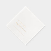 Minimalistische Hochzeit mit zeitgenössischem Chic Servietten Mit Folie (Rechts)