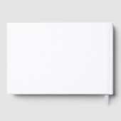 Minimalistische Hochzeit moderner Schriften Gästebuch (Rückseite)