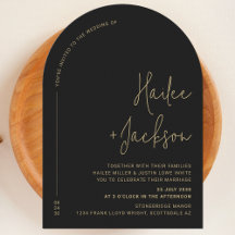 Minimalistische Hochzeit Modernes, schlichtes Desi