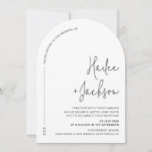 Minimalistische Hochzeit Modernes, schlichtes Desi Einladung (Vorderseite)